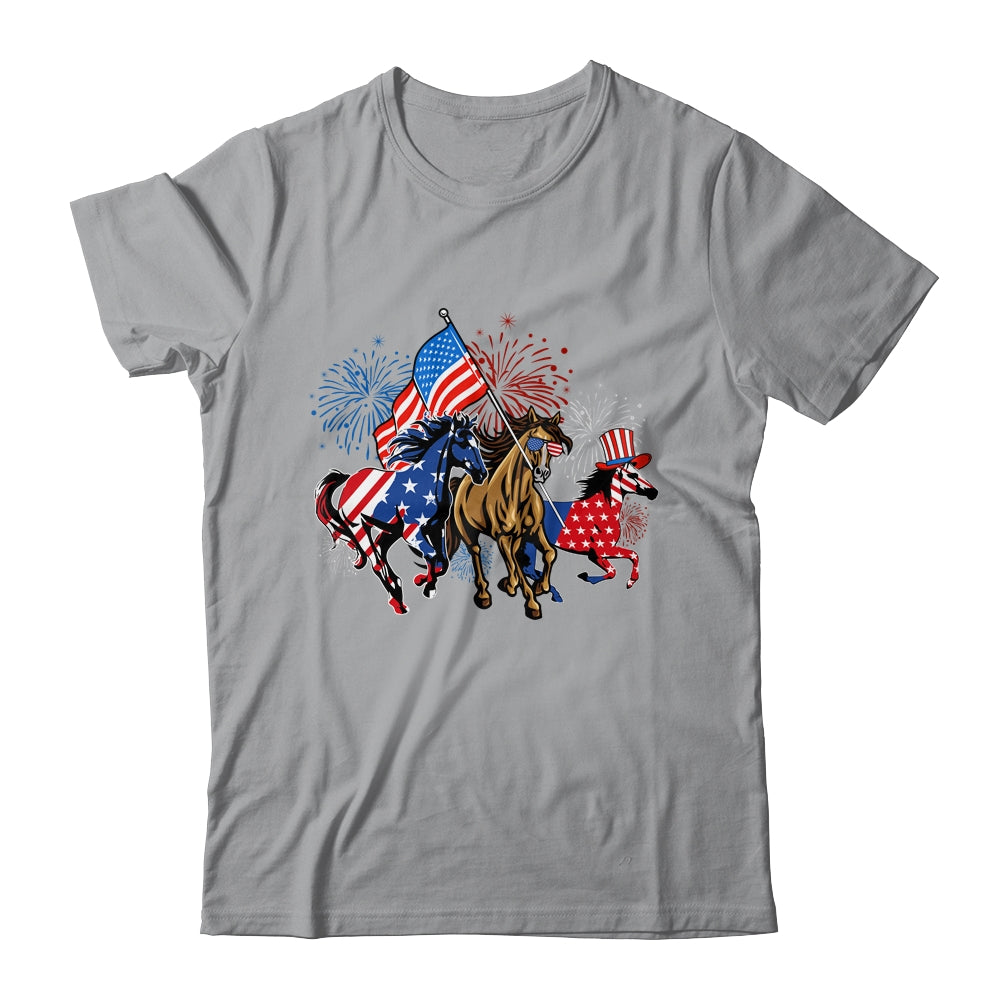 A red white and blue American flag printed shirt with stars and stripes A red white and blue American flag printed shirt with stars and stripes