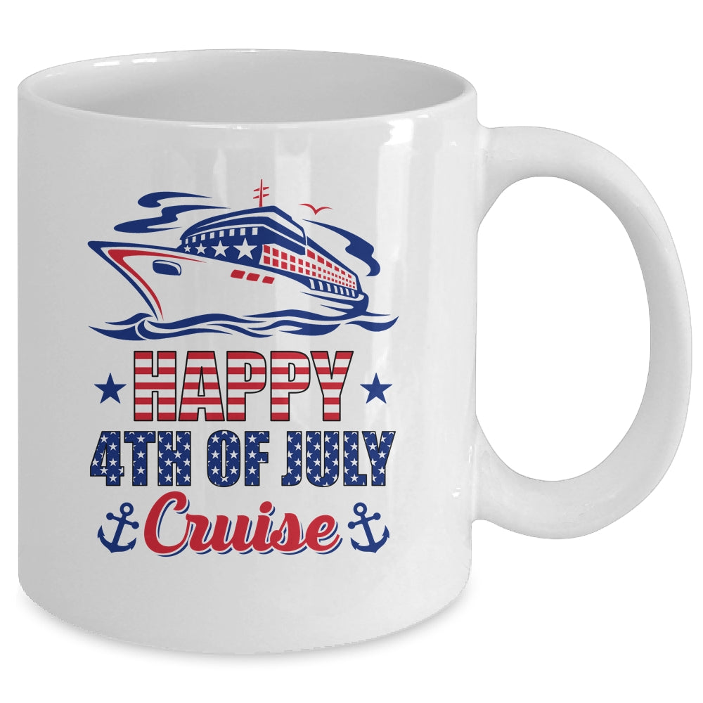 Happy 4th Of July Cruise Patriotic American Cruising Mug | siriusteestore
