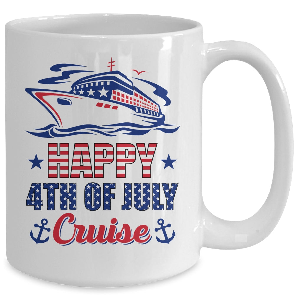 Happy 4th Of July Cruise Patriotic American Cruising Mug | siriusteestore