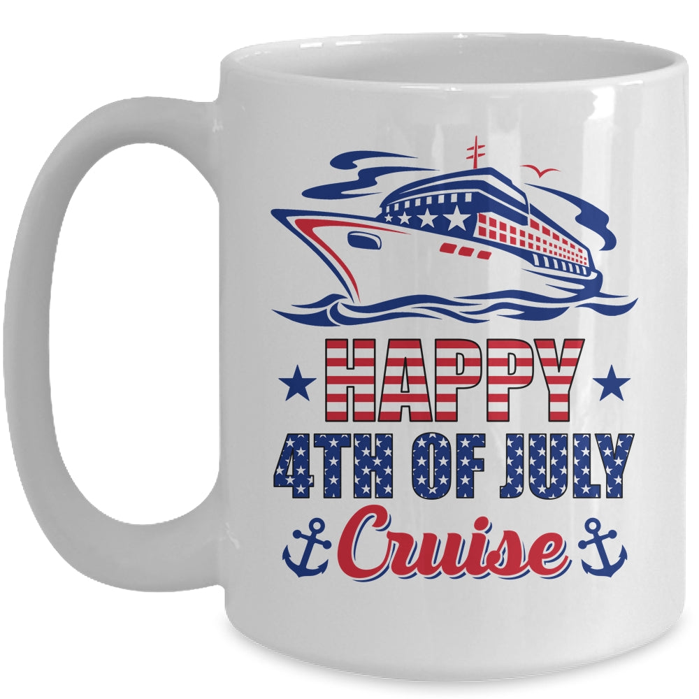 Happy 4th Of July Cruise Patriotic American Cruising Mug | siriusteestore