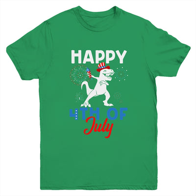 Happy 4th Of July T Rex Patriotic Funny Boys Kids Youth Shirt | siriusteestore