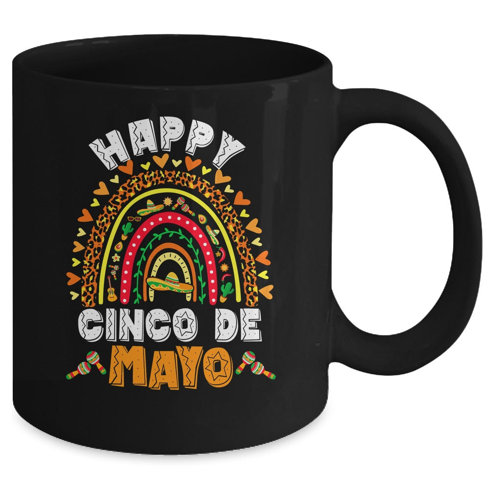 Happy Cinco De Mayo Rainbow Mexican Fiesta For Women Men Mug | siriusteestore