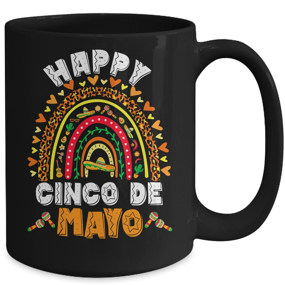 Happy Cinco De Mayo Rainbow Mexican Fiesta For Women Men Mug | siriusteestore