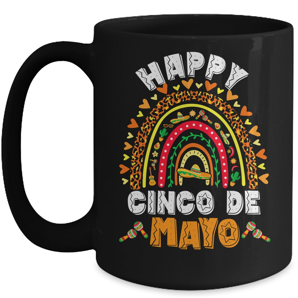 Happy Cinco De Mayo Rainbow Mexican Fiesta For Women Men Mug | siriusteestore