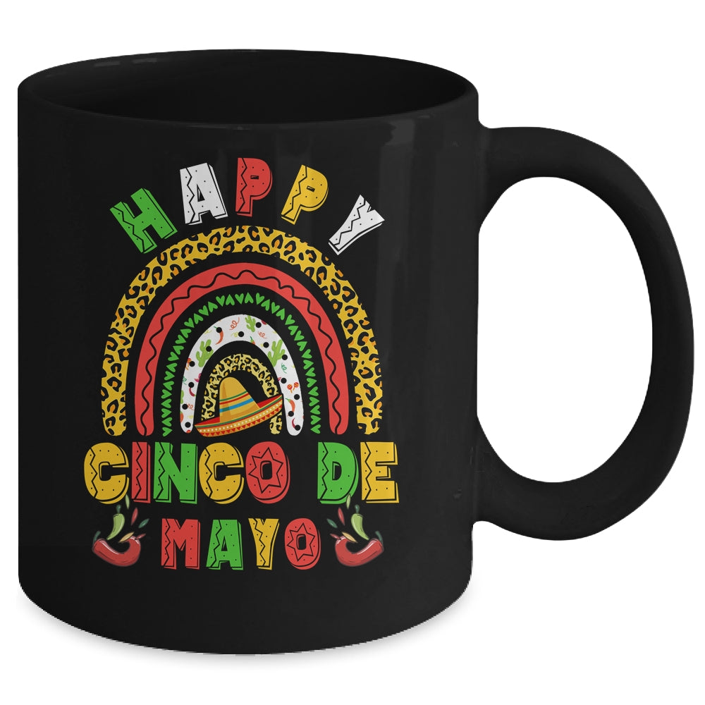 Happy Cinco De Mayo Rainbow Mexican Fiesta Mug | siriusteestore