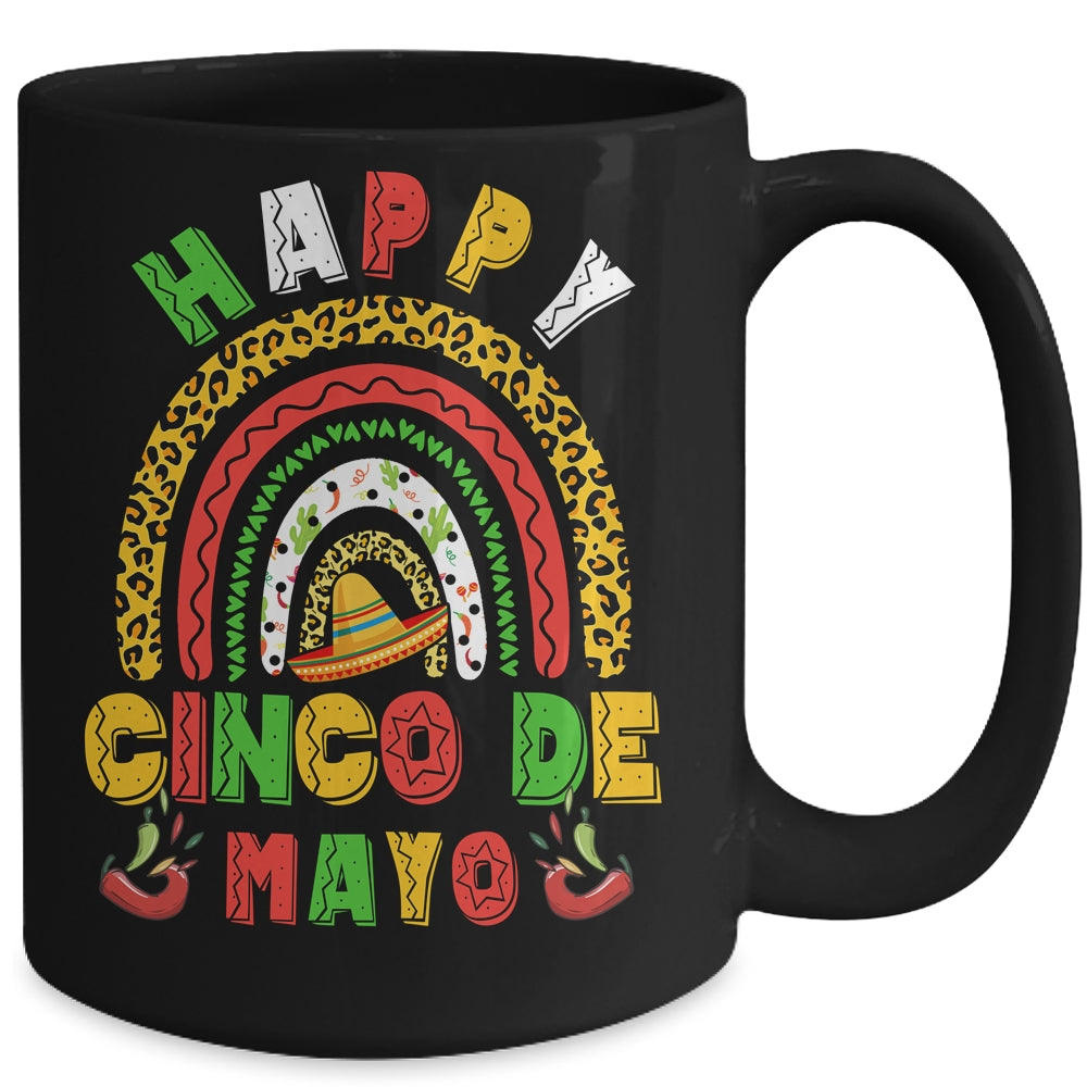 Happy Cinco De Mayo Rainbow Mexican Fiesta Mug | siriusteestore