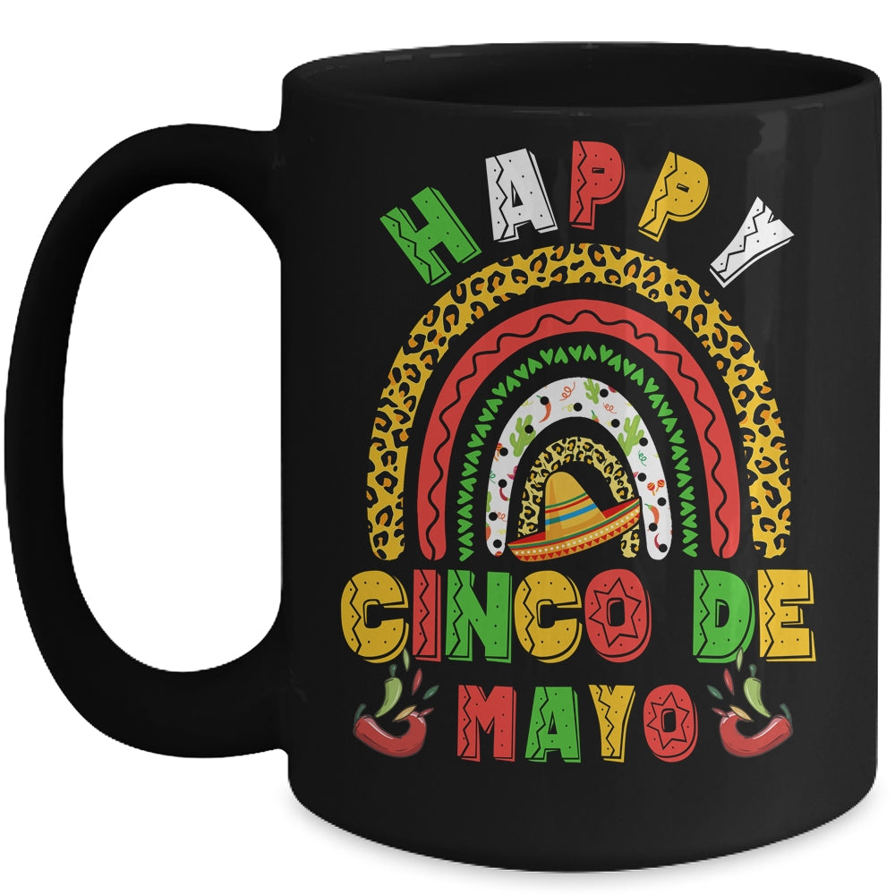 Happy Cinco De Mayo Rainbow Mexican Fiesta Mug | siriusteestore