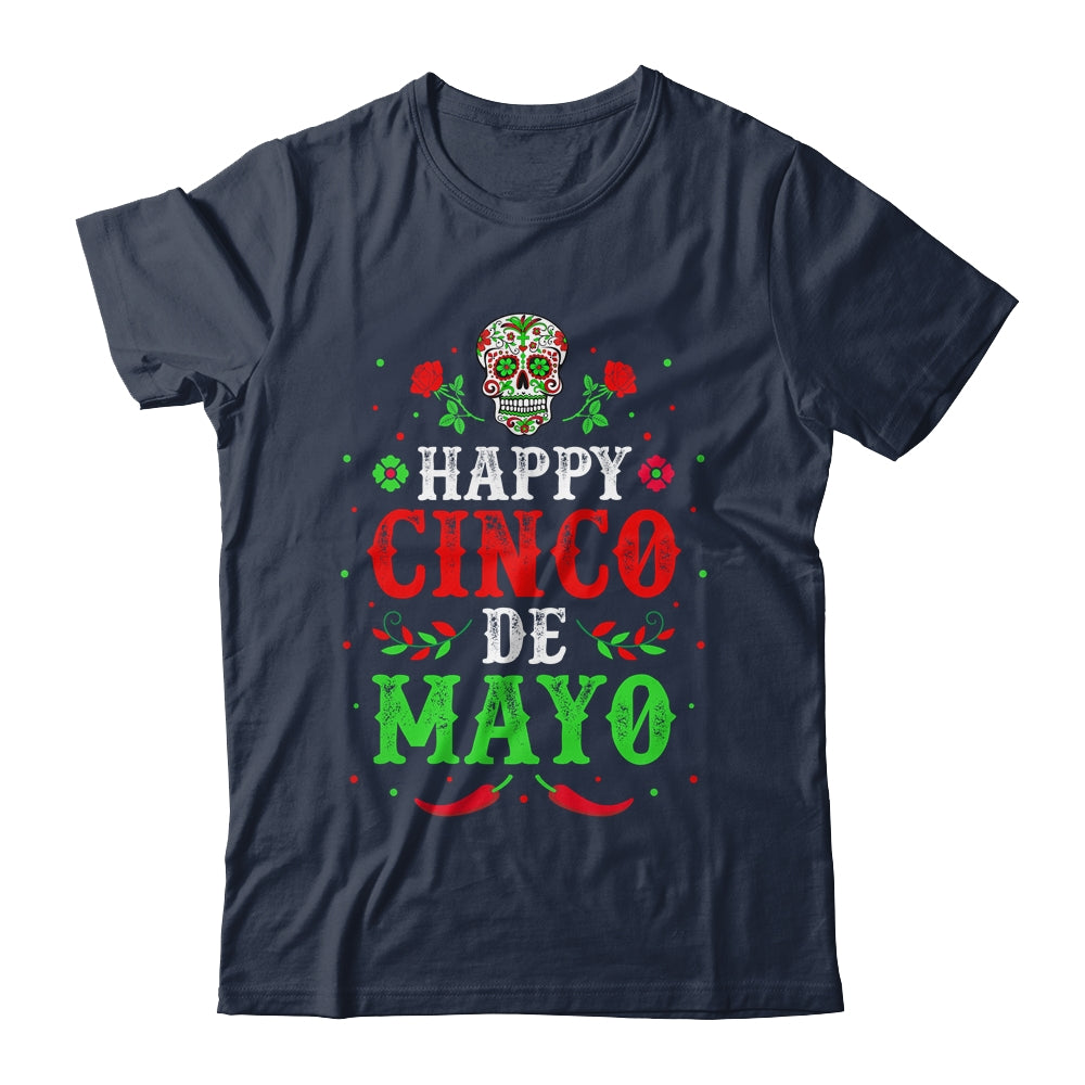 Happy Cinco de Mayo May 5th Colorful Mexican Party Skull Shirt & Hoodie | siriusteestore
