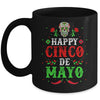 Happy Cinco de Mayo May 5th Colorful Mexican Party Skull Mug | siriusteestore