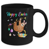 Happy Cute Sloth With Bunny Ears Egg Hunting Easter Sloth Mug | siriusteestore