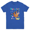 Happy Cute Sloth With Bunny Ears Egg Hunting Easter Sloth Youth Shirt | siriusteestore
