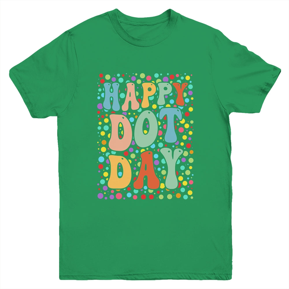 Happy Dot Day Colorful Retro International Dot Day Youth Shirt | siriusteestore