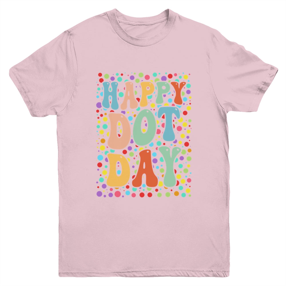 Happy Dot Day Colorful Retro International Dot Day Youth Shirt | siriusteestore