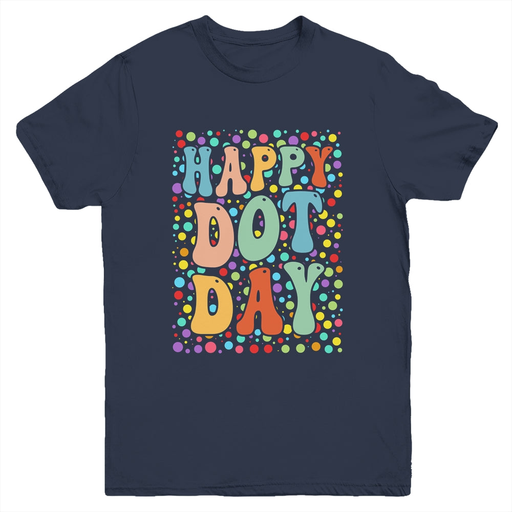 Happy Dot Day Colorful Retro International Dot Day Youth Shirt | siriusteestore