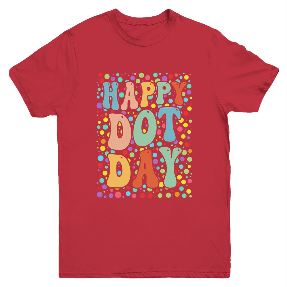 Happy Dot Day Colorful Retro International Dot Day Youth Shirt | siriusteestore