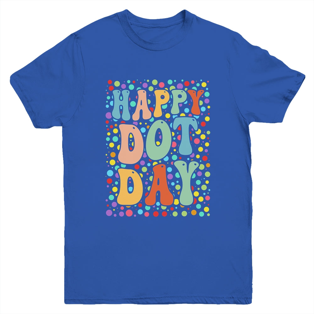 Happy Dot Day Colorful Retro International Dot Day Youth Shirt | siriusteestore