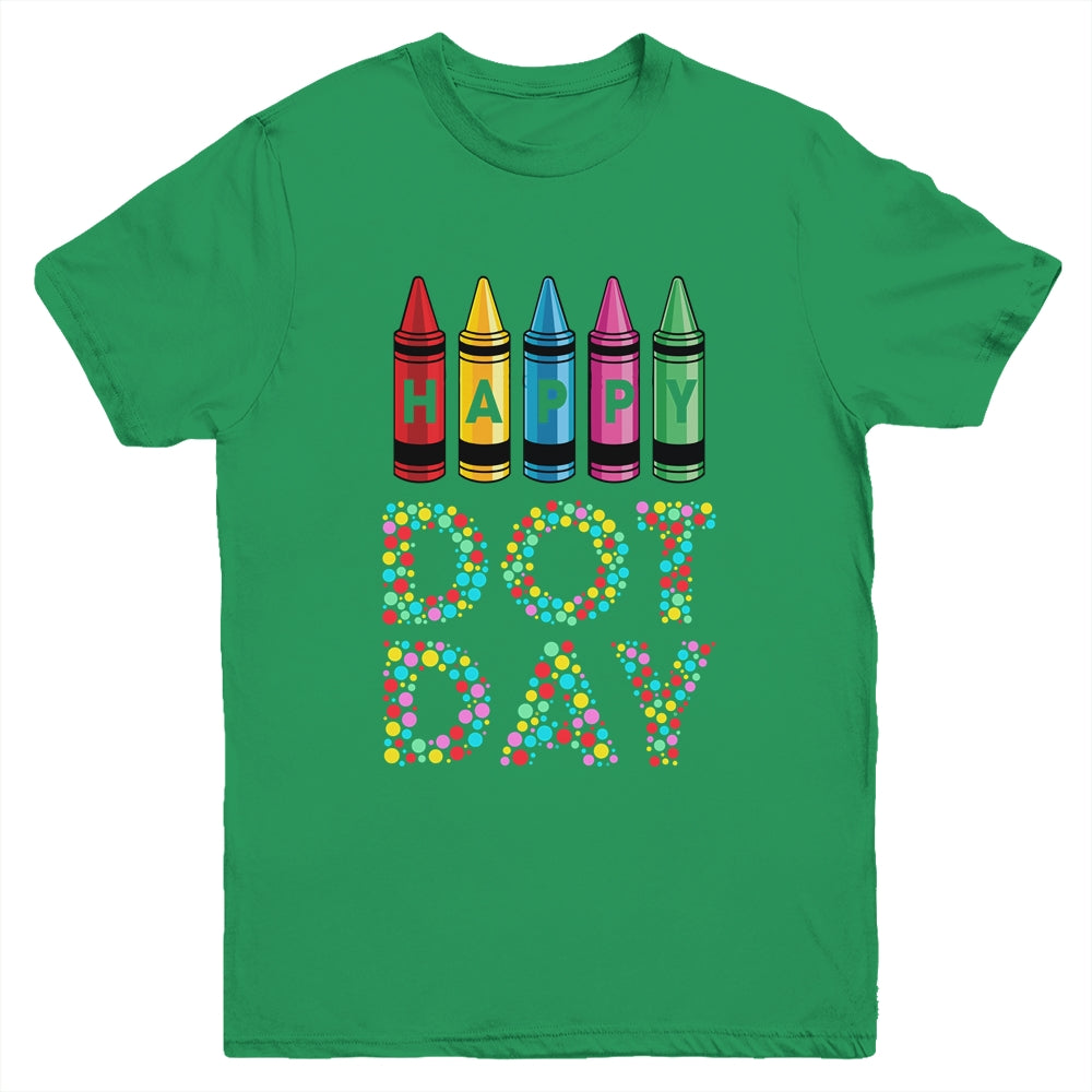 Happy Dot Day International Dot Day Boys Girls Crayon Youth Shirt | siriusteestore