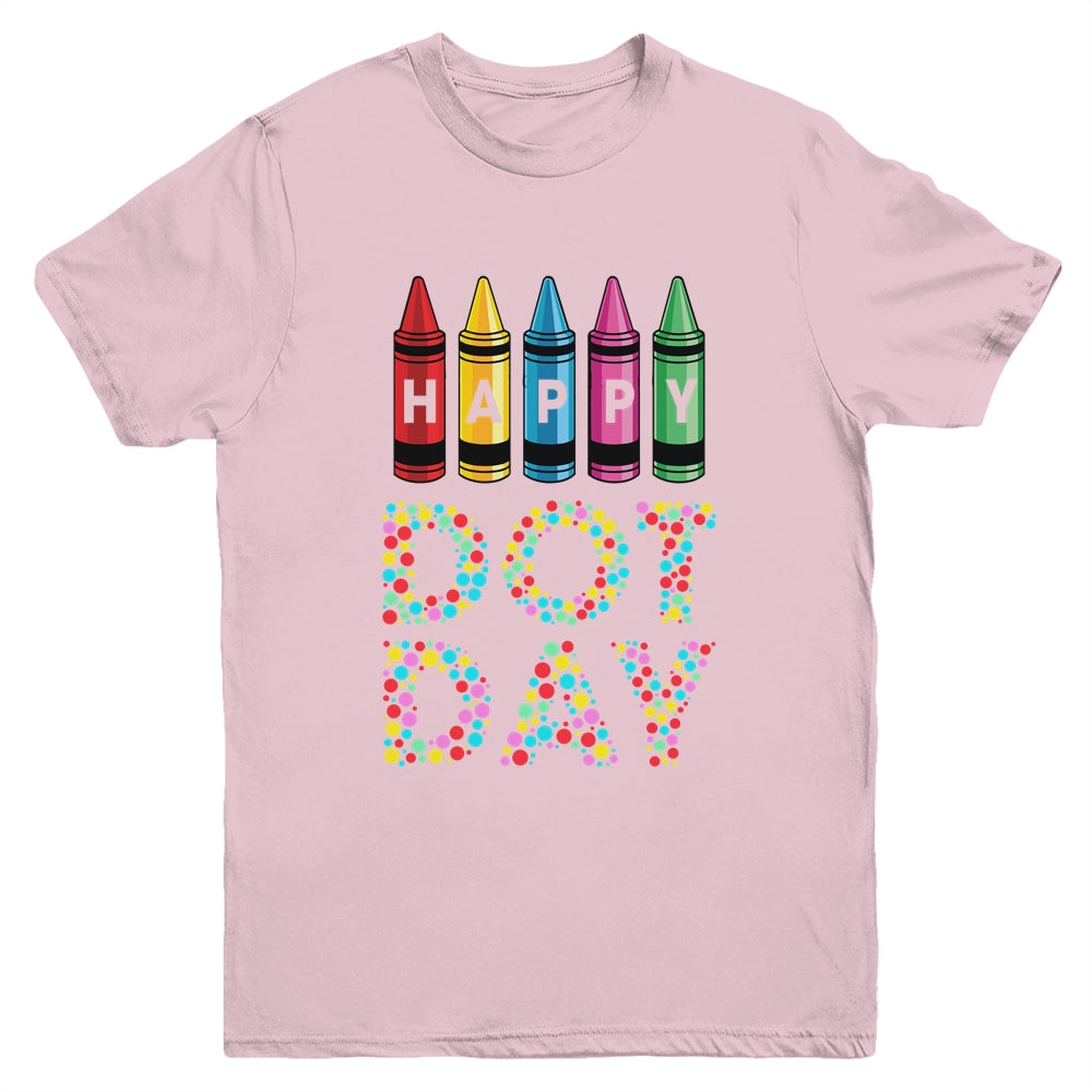 Happy Dot Day International Dot Day Boys Girls Crayon Youth Shirt | siriusteestore