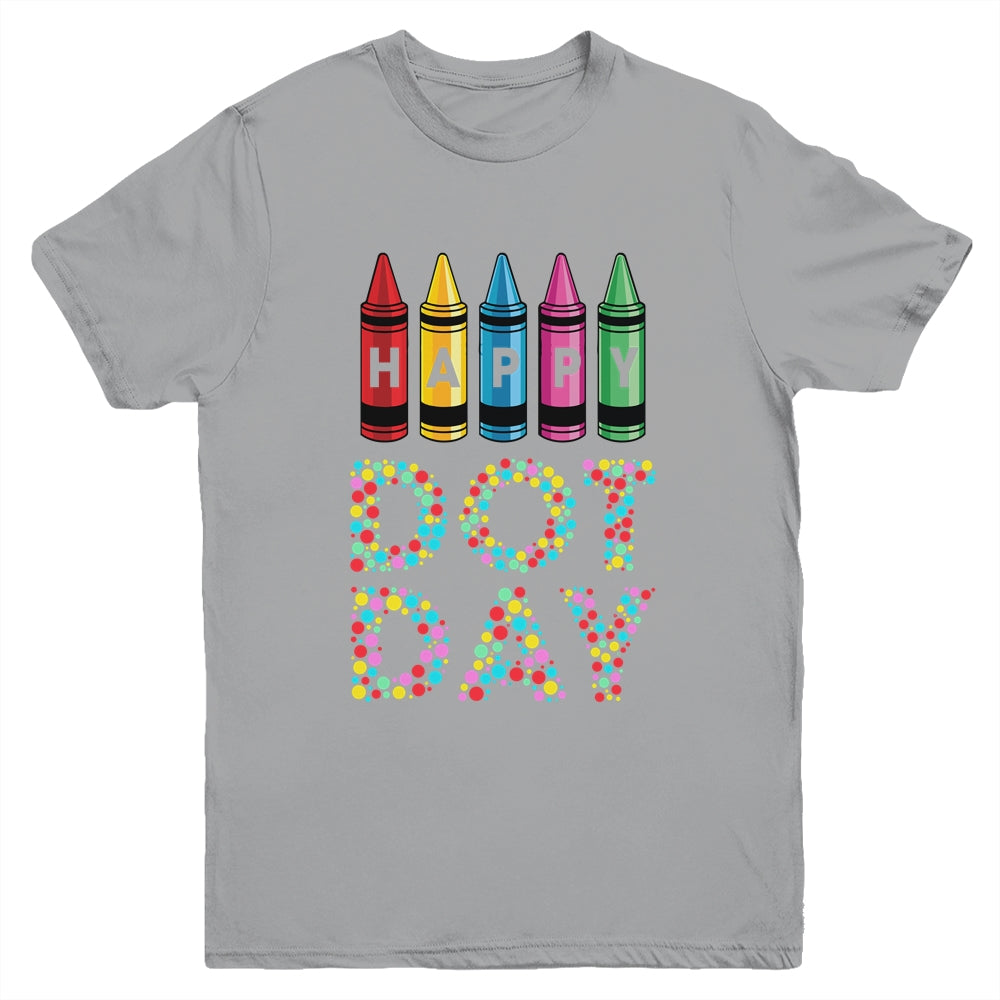 Happy Dot Day International Dot Day Boys Girls Crayon Youth Shirt | siriusteestore