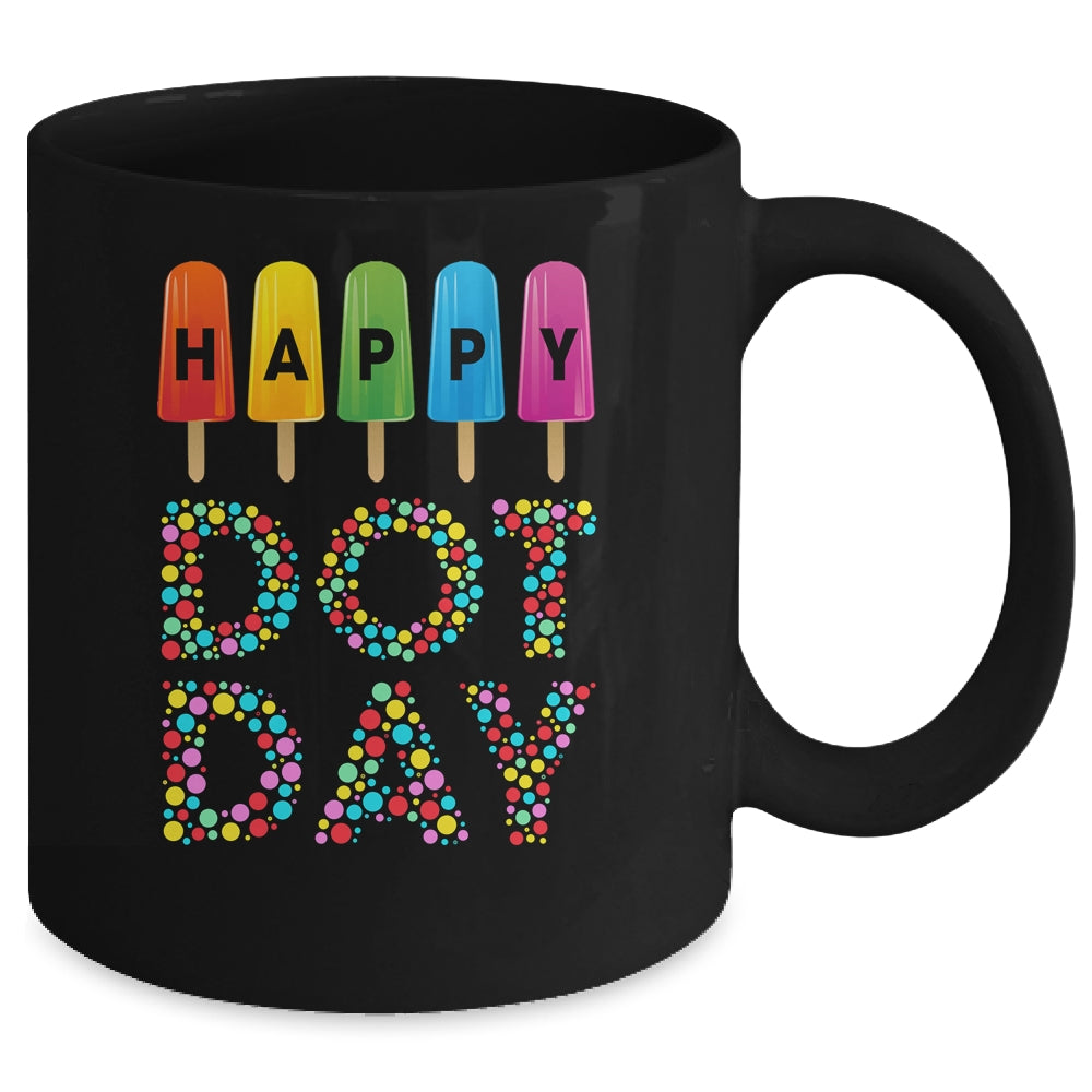 Happy Dot Day International Dot Day Boys Girls Cream Mug | siriusteestore