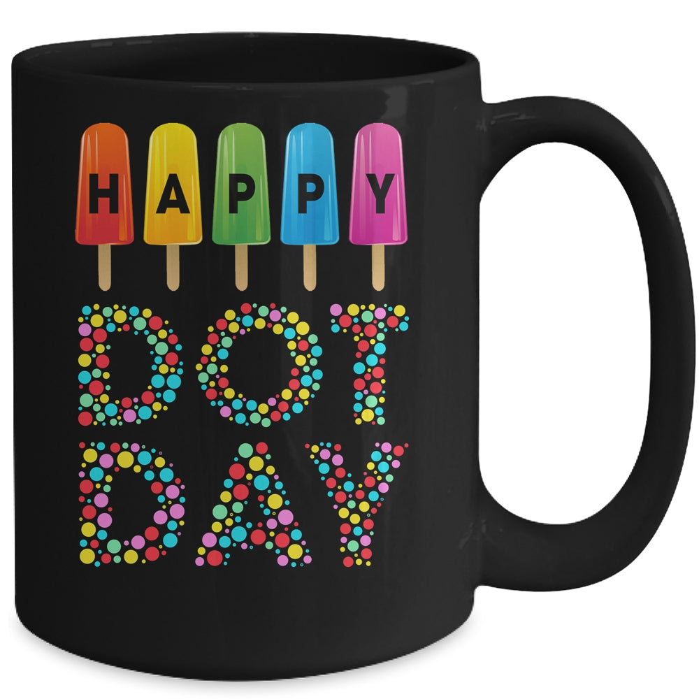 Happy Dot Day International Dot Day Boys Girls Cream Mug | siriusteestore