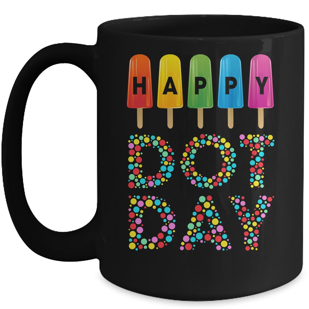 Happy Dot Day International Dot Day Boys Girls Cream Mug | siriusteestore