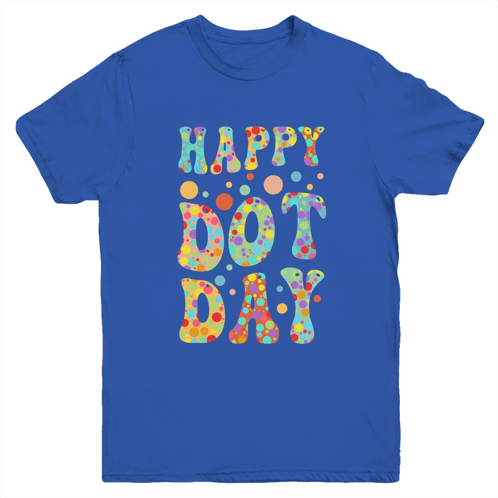 Happy Dot Day International Dot Day Colorful Dot Retro Color Youth Shirt | siriusteestore