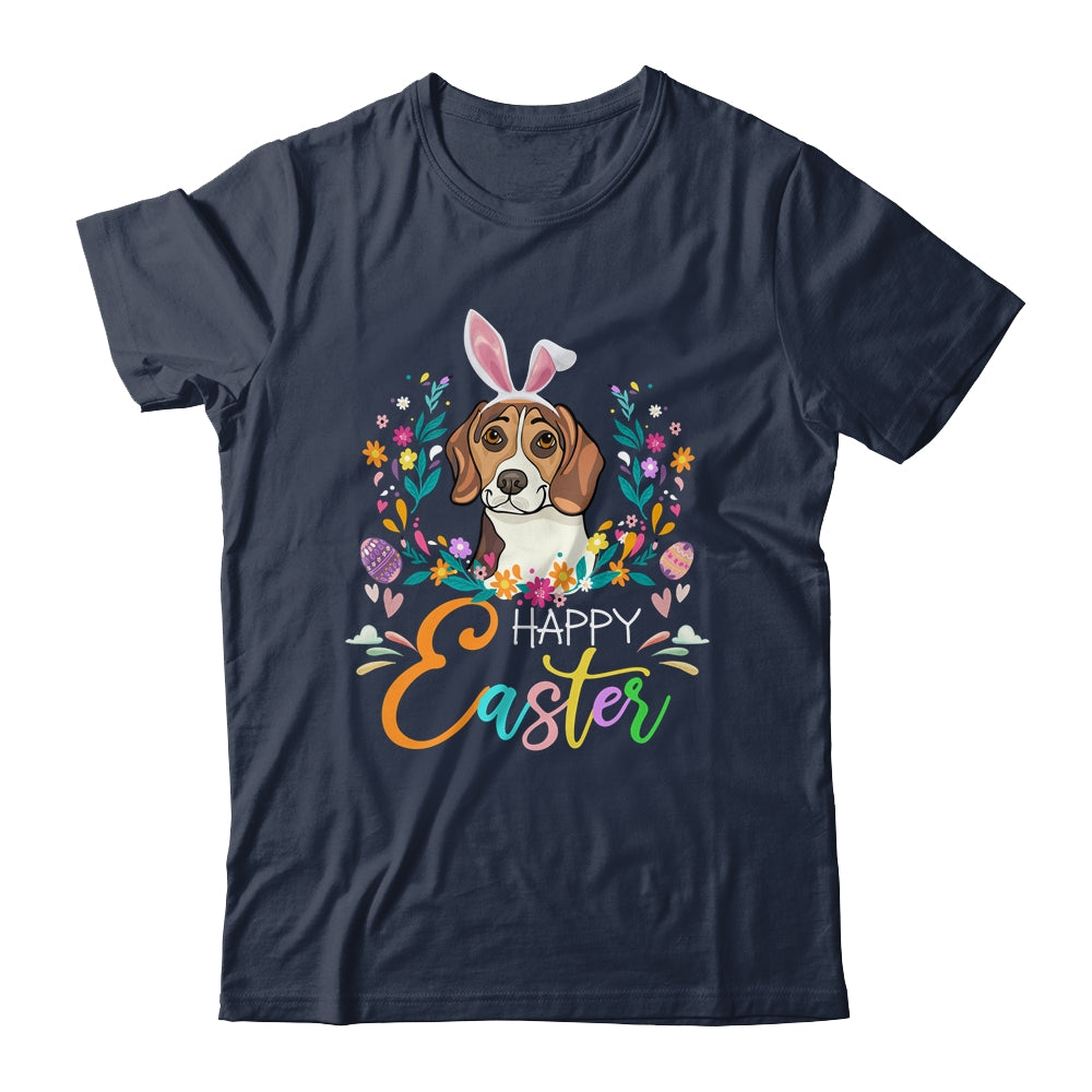 Happy Easter Bunny Beagle Lovers With Easter Eggs Shirt & Tank Top | siriusteestore