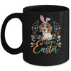 Happy Easter Bunny Beagle Lovers With Easter Eggs Mug | siriusteestore