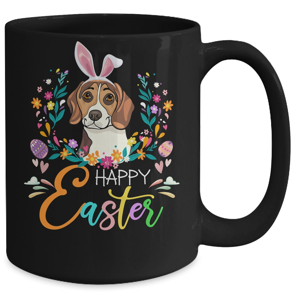 Happy Easter Bunny Beagle Lovers With Easter Eggs Mug | siriusteestore