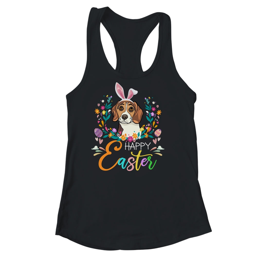 Happy Easter Bunny Beagle Lovers With Easter Eggs Shirt & Tank Top | siriusteestore