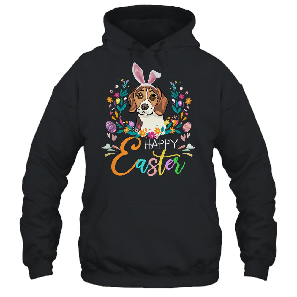 Happy Easter Bunny Beagle Lovers With Easter Eggs Shirt & Tank Top | siriusteestore