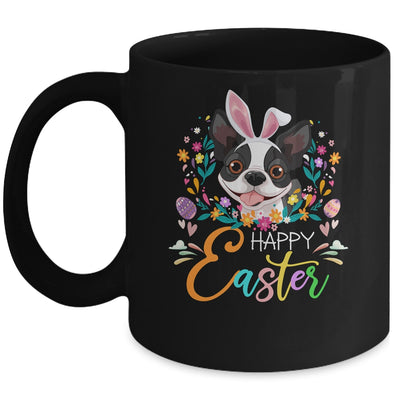 Happy Easter Bunny Boston Terrier Lovers With Easter Eggs Mug | siriusteestore