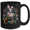 Happy Easter Bunny Boston Terrier Lovers With Easter Eggs Mug | siriusteestore