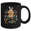 Happy Easter Bunny Poodle Lovers With Easter Eggs Mug | siriusteestore