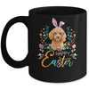 Happy Easter Bunny Poodle Lovers With Easter Eggs Mug | siriusteestore