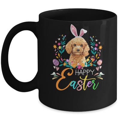 Happy Easter Bunny Poodle Lovers With Easter Eggs Mug | siriusteestore
