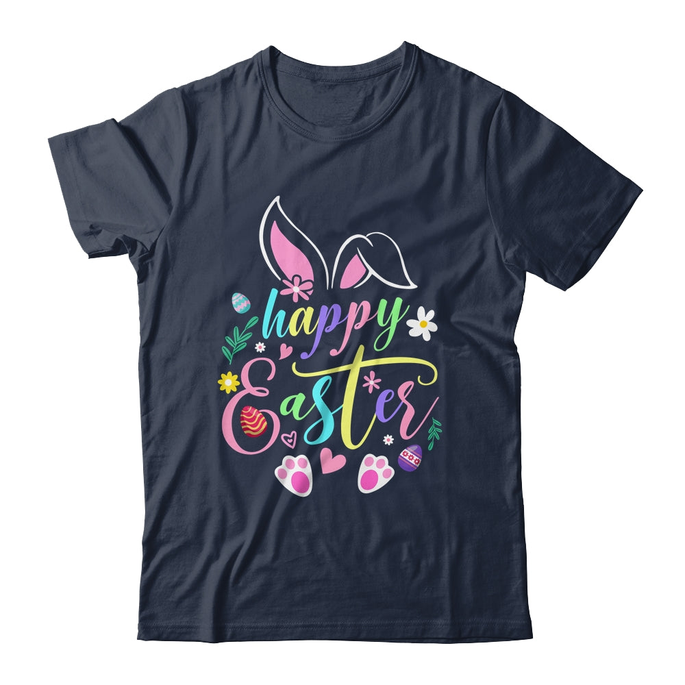 Happy Easter Bunny Rabbit Face Funny Easter Day Girls Women Shirt & Tank Top | siriusteestore