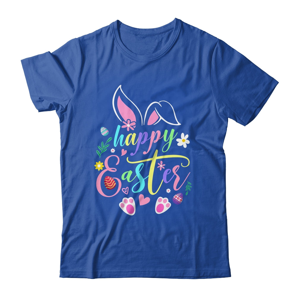 Happy Easter Bunny Rabbit Face Funny Easter Day Girls Women Shirt & Tank Top | siriusteestore