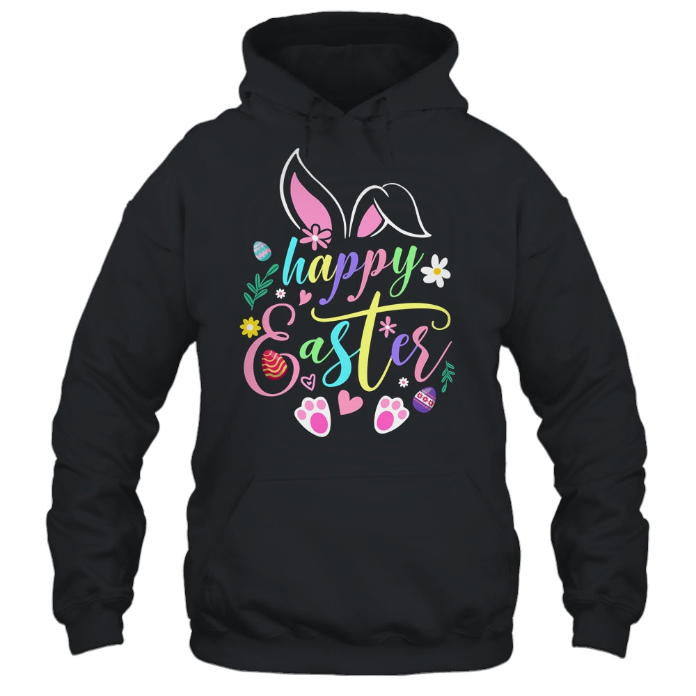 Happy Easter Bunny Rabbit Face Funny Easter Day Girls Women Shirt & Tank Top | siriusteestore