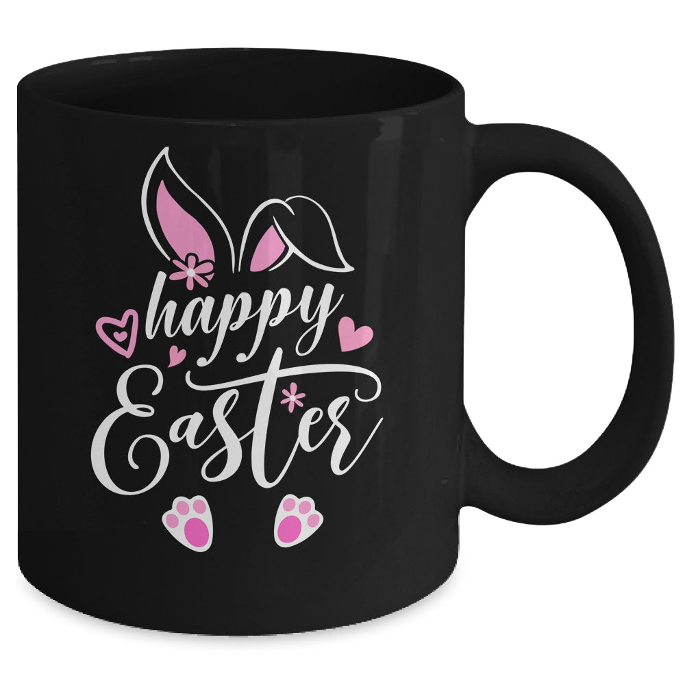 Happy Easter Bunny Rabbit Face Funny Easter Day Women Girls Mug | siriusteestore