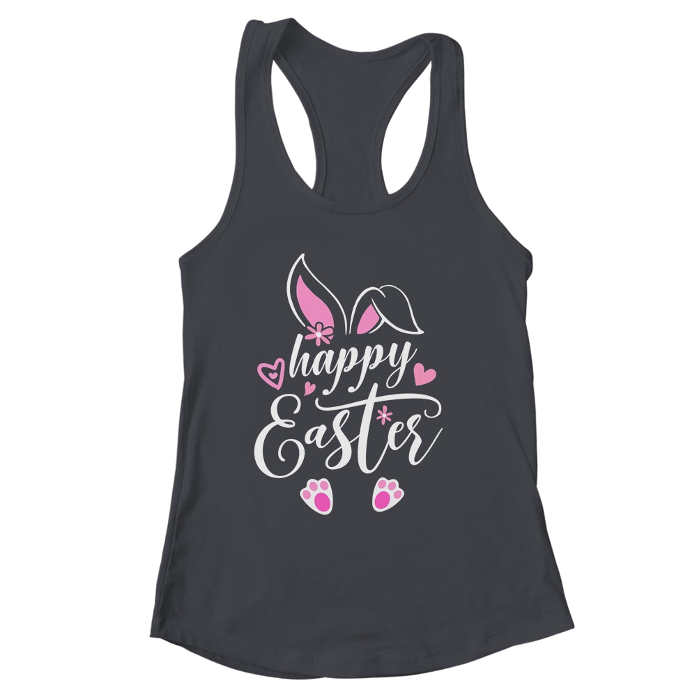 Happy Easter Bunny Rabbit Face Funny Easter Day Women Girls Shirt & Tank Top | siriusteestore