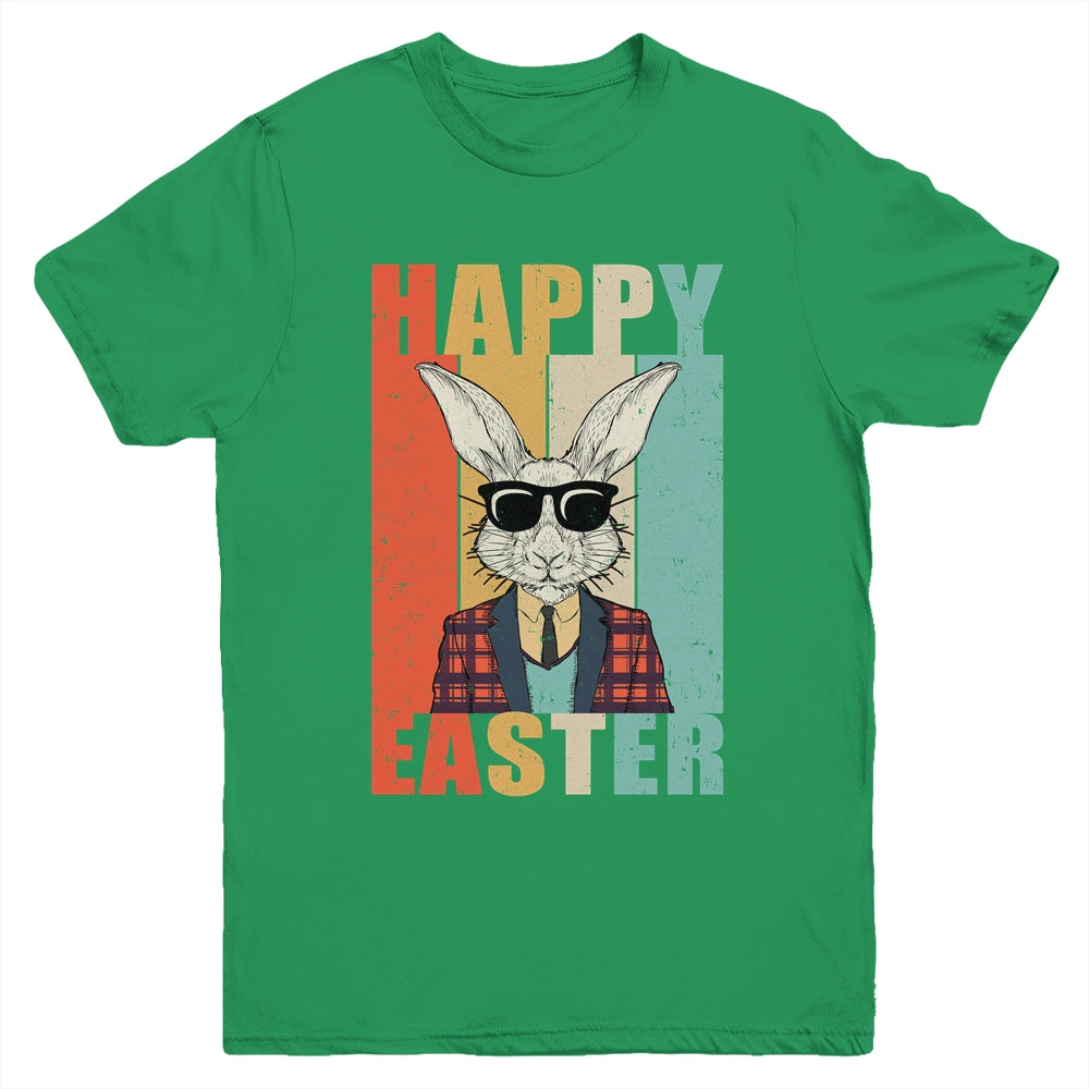 Happy Easter Bunny Vintage Retro Rabbit Kids Design Youth Shirt | siriusteestore