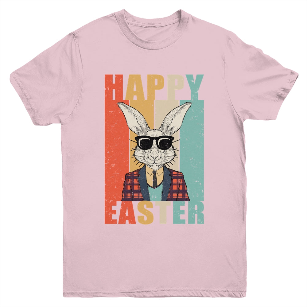 Happy Easter Bunny Vintage Retro Rabbit Kids Design Youth Shirt | siriusteestore