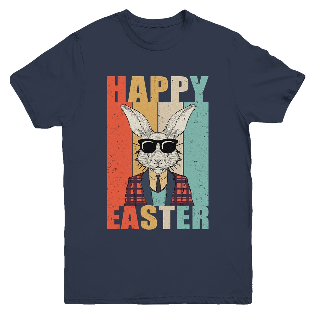 Happy Easter Bunny Vintage Retro Rabbit Kids Design Youth Shirt | siriusteestore