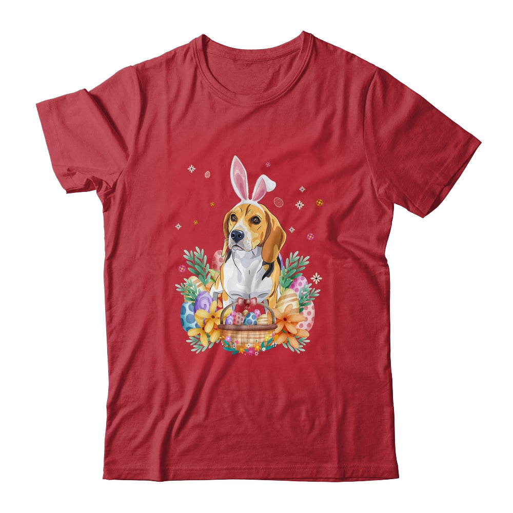 Happy Easter Cute Bunny Beagle Wearing Bunny Ears Shirt & Hoodie | siriusteestore