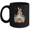 Happy Easter Cute Bunny Beagle Wearing Bunny Ears Mug | siriusteestore