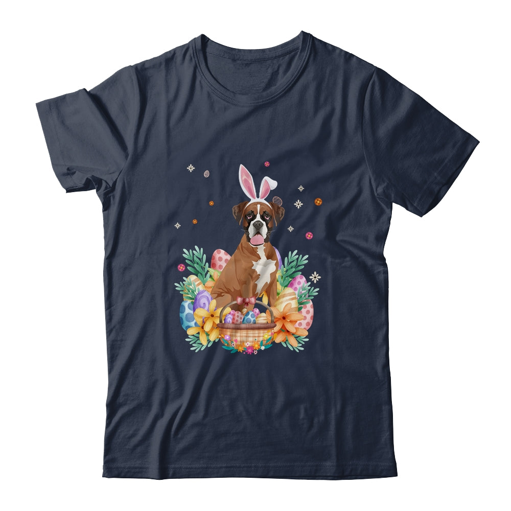 Happy Easter Cute Bunny Boxer Wearing Bunny Ears Shirt & Hoodie | siriusteestore