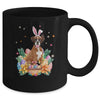 Happy Easter Cute Bunny Boxer Wearing Bunny Ears Mug | siriusteestore