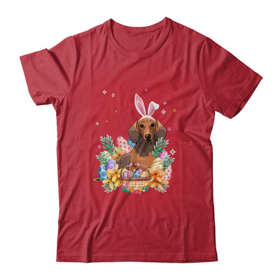 Happy Easter Cute Bunny Dachshund Wearing Bunny Ears Shirt & Hoodie | siriusteestore